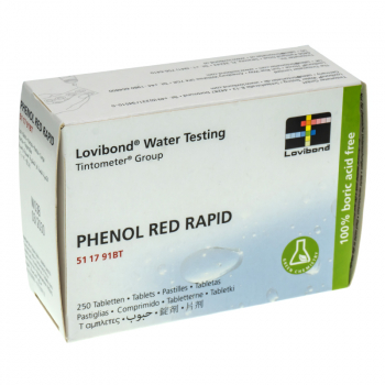 Reaktiv RED PHENOL RAPID für pooltester, 250 tabletten. Lovibond