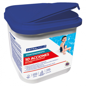 Chlorine Action 10 Multi-Action-Tabletten von 250 gr. Astralbecken