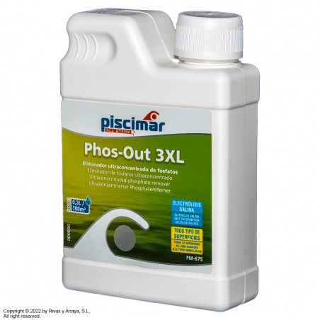 Eliminateur de phosphates PHOS-OUT 3XL PM-625, 0,5 L. Piscimar