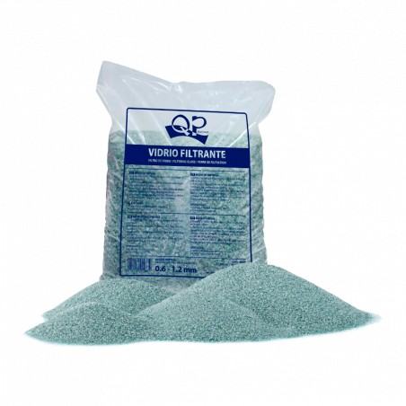 Verre filtrant QP 0,6-1,2 mm. sac de 20 kgs.