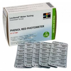 Boîte réactifs Phenol Red pour photomètre 250 unités Lovibond