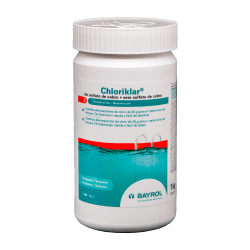 Chloriklar. Chlorine effervescent tablets 20 g., 1 Kg. BAYROL.