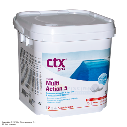 Fodera speciale multifunzione in pastiglie di cloro, 5 kg. CTX -342