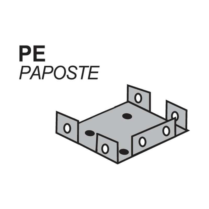 Plaque de montage pour profils verticaux pour piscines Gre. Réf. PEAPOSTEP