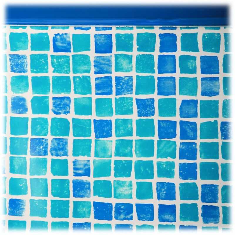 Liner couleur carrelage pour piscine hors-sol ovale 9150x4700x1200 mm. Gre
