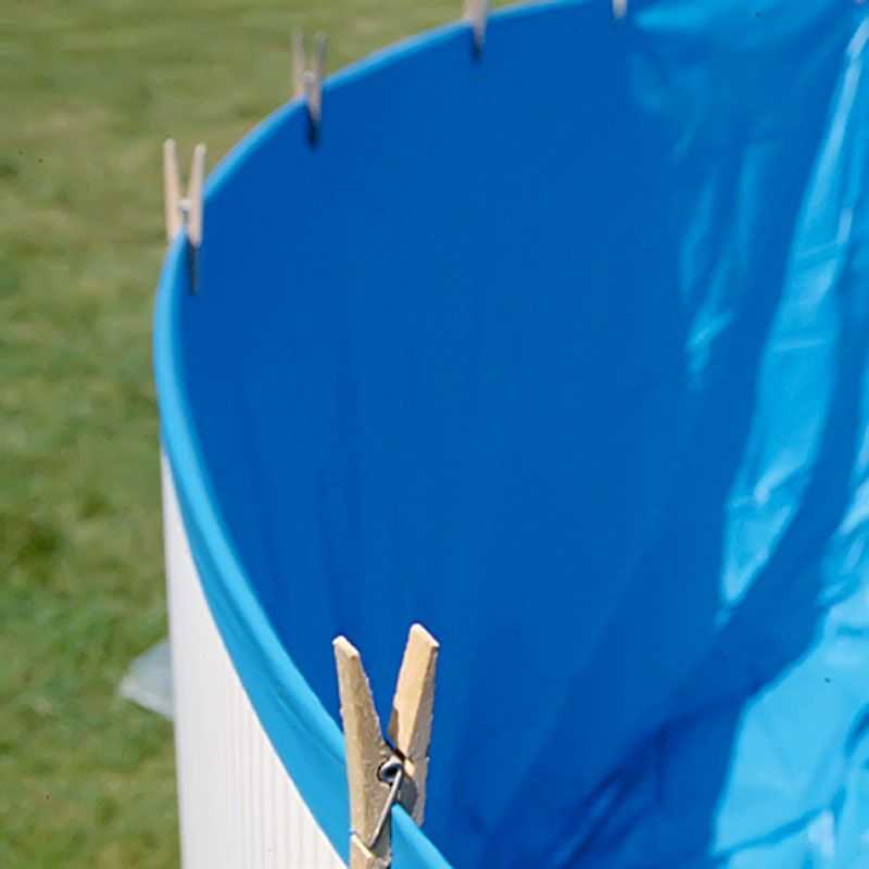 Liner bleu pour piscine hors-sol ronde Ø 4600 x 1200 mm. Gre